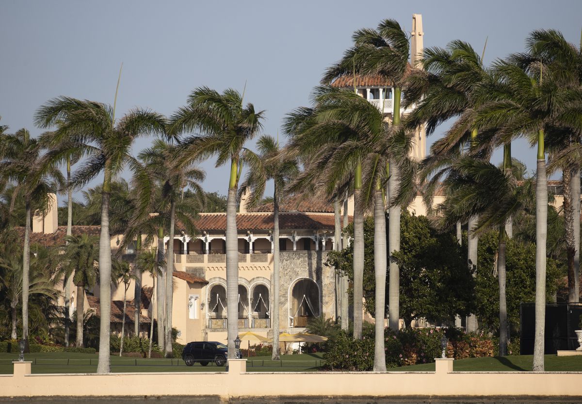 palm beach, florida   february 13 former president donald trumps mar a lago resort where he resides after leaving the white house on february 13, 2021 in palm beach, florida the senate on saturday acquitted donald trump of inciting the attack on the us capitol on january 6th in washington, dc photo by joe raedlegetty images