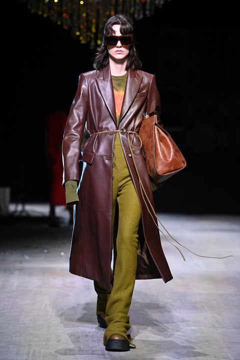 milan, italy   february 27 look 18 at the sportmax fallwinter 2021 2022 show during milan fashion week on february 27, 2021 in milano, italy  photo by daniele venturellidaniele venturelli getty images for sportmax