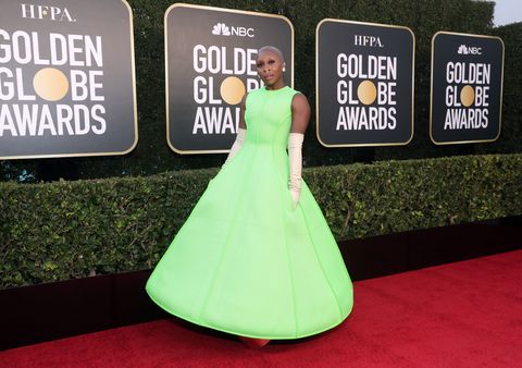 beverly hills, california 78th annual golden globe awards    pictured cynthia erivo attends the 78th annual golden globe awards held at the beverly hilton and broadcast on february 28, 2021 in beverly hills, california    photo by todd williamsonnbcnbcu photo bank via getty images