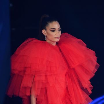 sanremo, italy   march 03  elodie is seen on stage at the 71th sanremo music festival 2021 at teatro ariston on march 03, 2021 in sanremo, italy photo by jacopo raule  daniele venturelligetty images