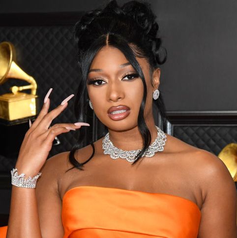 los angeles, california   march 14 megan thee stallion attends the 63rd annual grammy awards at los angeles convention center on march 14, 2021 in los angeles, california photo by kevin mazurgetty images for the recording academy