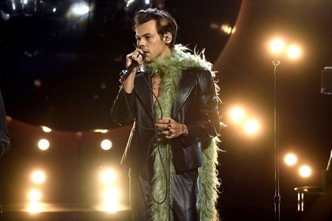 los angeles, california in this image released on march 14, harry styles performs onstage during the 63rd annual grammy awards at los angeles convention center in los angeles, california and broadcast on march 14, 2021 photo by kevin wintergetty images for the recording academy