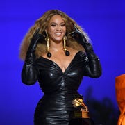 63rd Annual GRAMMY Awards – Telecast los angeles, california march 14 beyoncé accepts the best rap performance award for 'savage' onstage during the 63rd annual grammy awards at los angeles convention center on march 14, 2021 in los angeles, california photo by kevin wintergetty images for the recording academy