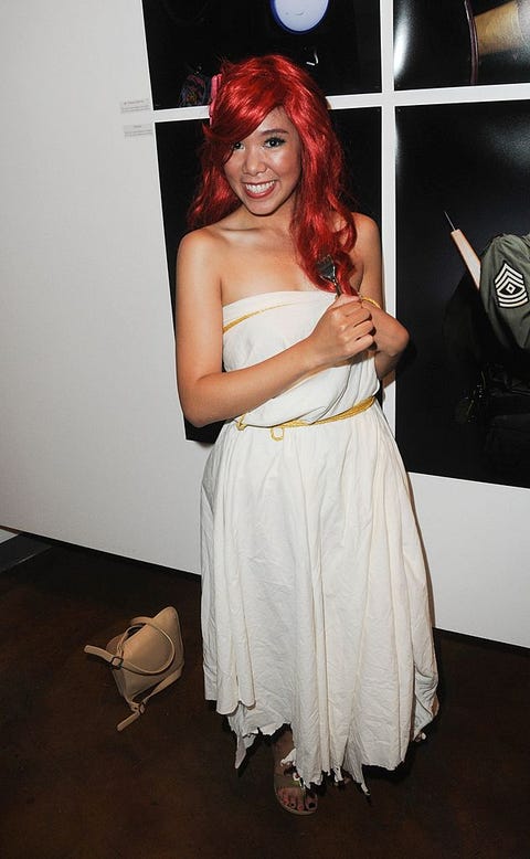 los angeles, ca october 28 cosplayer vivian trie as ariel from the little mermaid participates in the opening night of cosplay in america exhibition held at the icon on october 28, 2011 in los angeles, california photo by albert l ortegagetty images