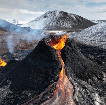 een vulkaanuitbarsting in ijsland