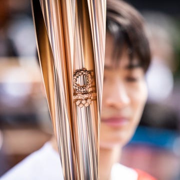 handa, japan   april 06 the relay torch is seen during the tokyo olympic games torch relay on april 06, 2021 in handa, aichi, japan photo by yuichi yamazakigetty images