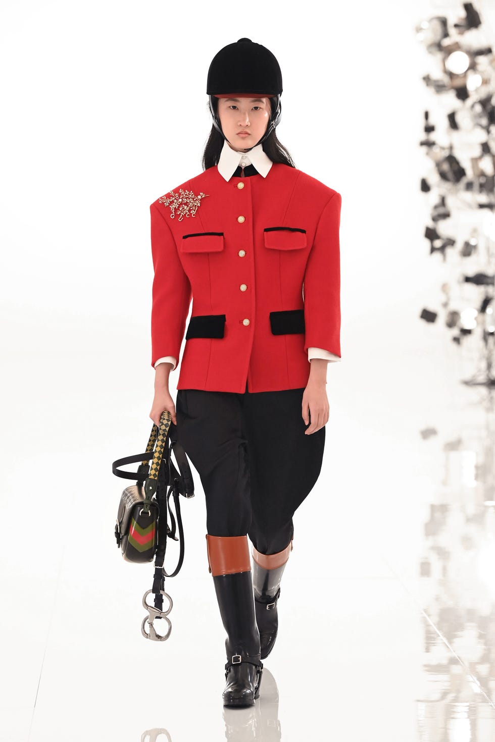 rome, italy april 15 look 11 from gucci aria collection on april 15, 2021 in rome, italy photo by daniele venturelligetty images for gucci