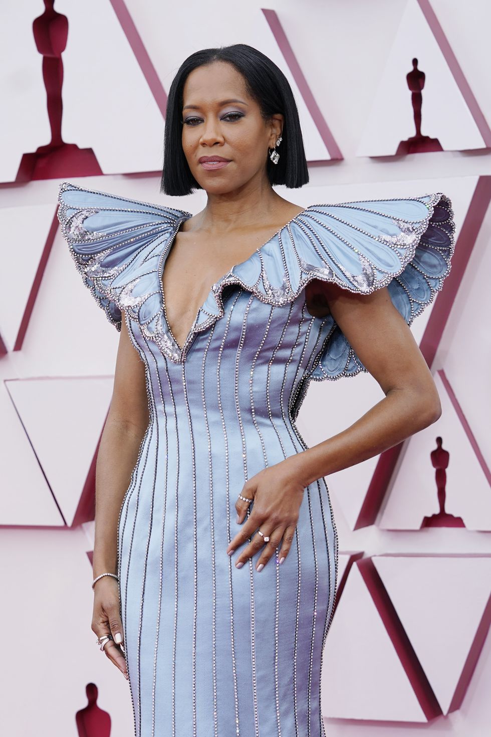 los angeles, california – april 25 regina king attends the 93rd annual academy awards at union station on april 25, 2021 in los angeles, california photo by chris pizzelo poolgetty images