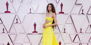los angeles, california – april 25 zendaya attends the 93rd annual academy awards at union station on april 25, 2021 in los angeles, california