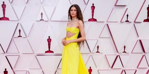 los angeles, california – april 25 zendaya attends the 93rd annual academy awards at union station on april 25, 2021 in los angeles, california