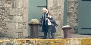 penzance, england   april 29 matt smith seen in costume on the filmset for the new game of thrones prequel house of the dragon at st michaels mount on april 29, 2021 near penzance, cornwall, england photo by gc images