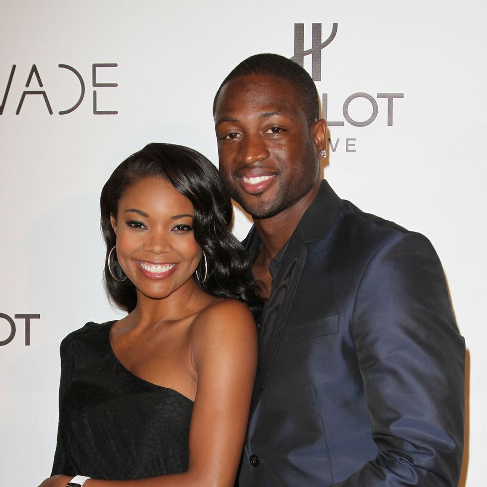 miami, fl   november 10 gabrielle union and dwyane wade attend celebration as dwyane wade joined hublot swiss luxury watch brand to celebrate the opening of the new bal harbour boutique and wades new king power limited edition at club 50 at viceroy miami on november 10, 2011 in miami, florida photo by alexander tamargowireimage for hublot