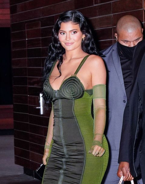 new york, new york   june 15 kylie jenner departs the 2021 parsons award event on june 15, 2021 in new york city photo by gothamgc images