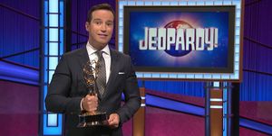 unspecified   june 25 in this screenshot released on june 25, mike richards accepts the award for outstanding game show for jeopardy during the 48th annual daytime emmy awards broadcast on june 25, 2021 photo by daytime emmy awards 2021 via getty images