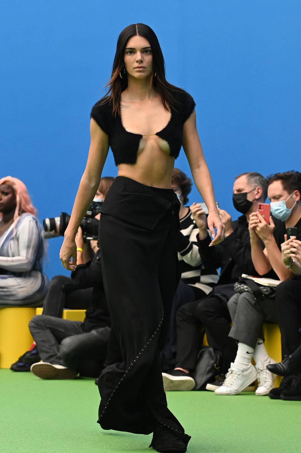 Kendall Jenner is Flaunting Major Underboob at Paris Fashion Week