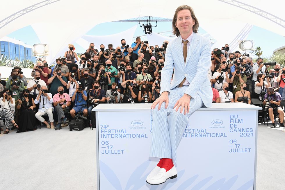 cannes, france   july 13 director wes anderson attends the "the french dispatch" photocall during the 74th annual cannes film festival on july 13, 2021 in cannes, france photo by pascal le segretaingetty images