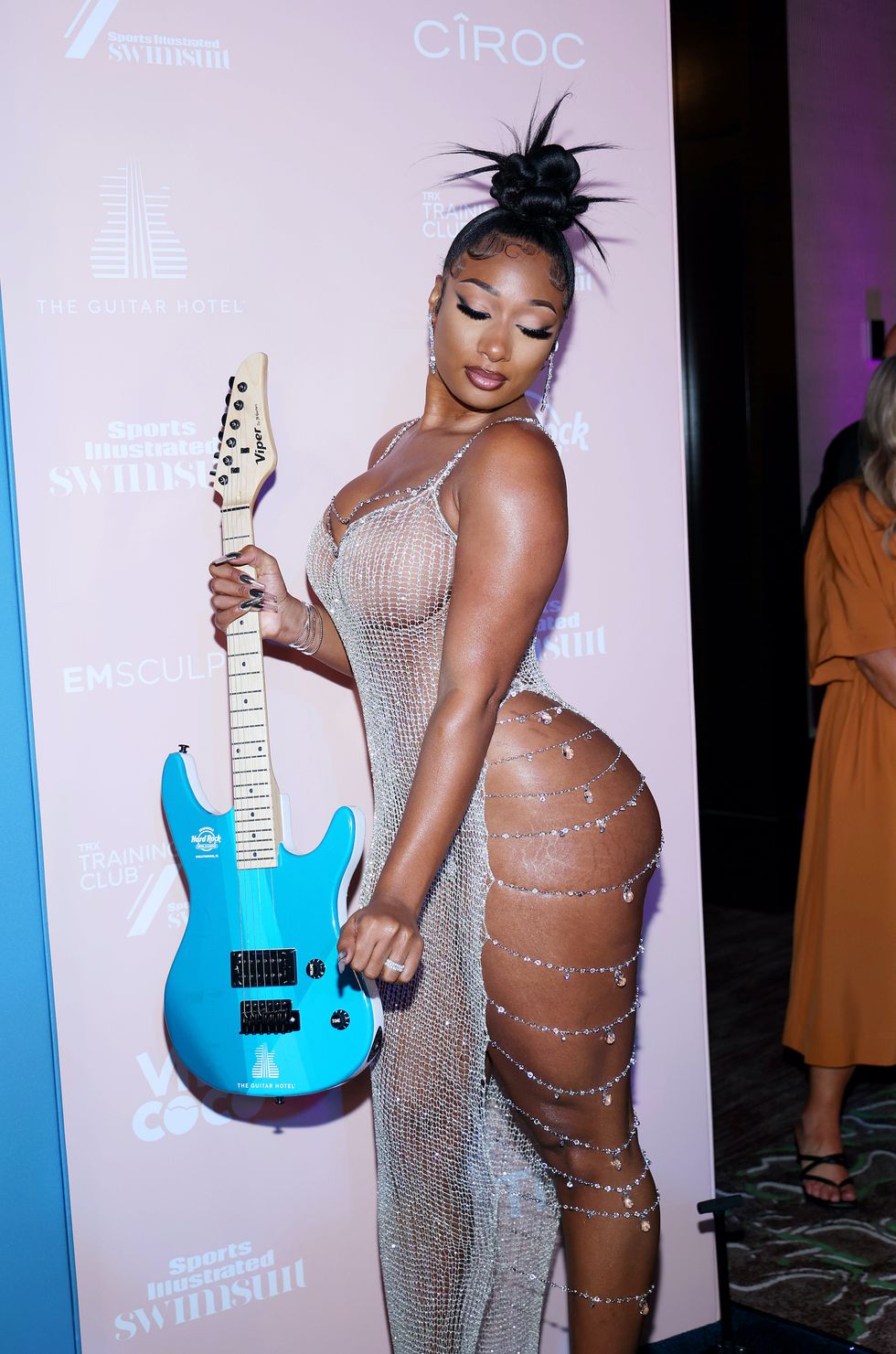 megan thee stallion crystal gown sports illustrated