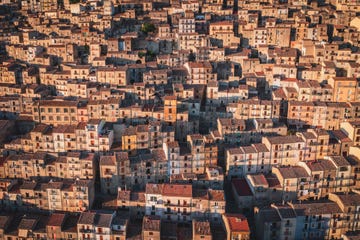 a city with many buildings