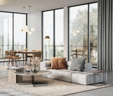 salón moderno y amplio