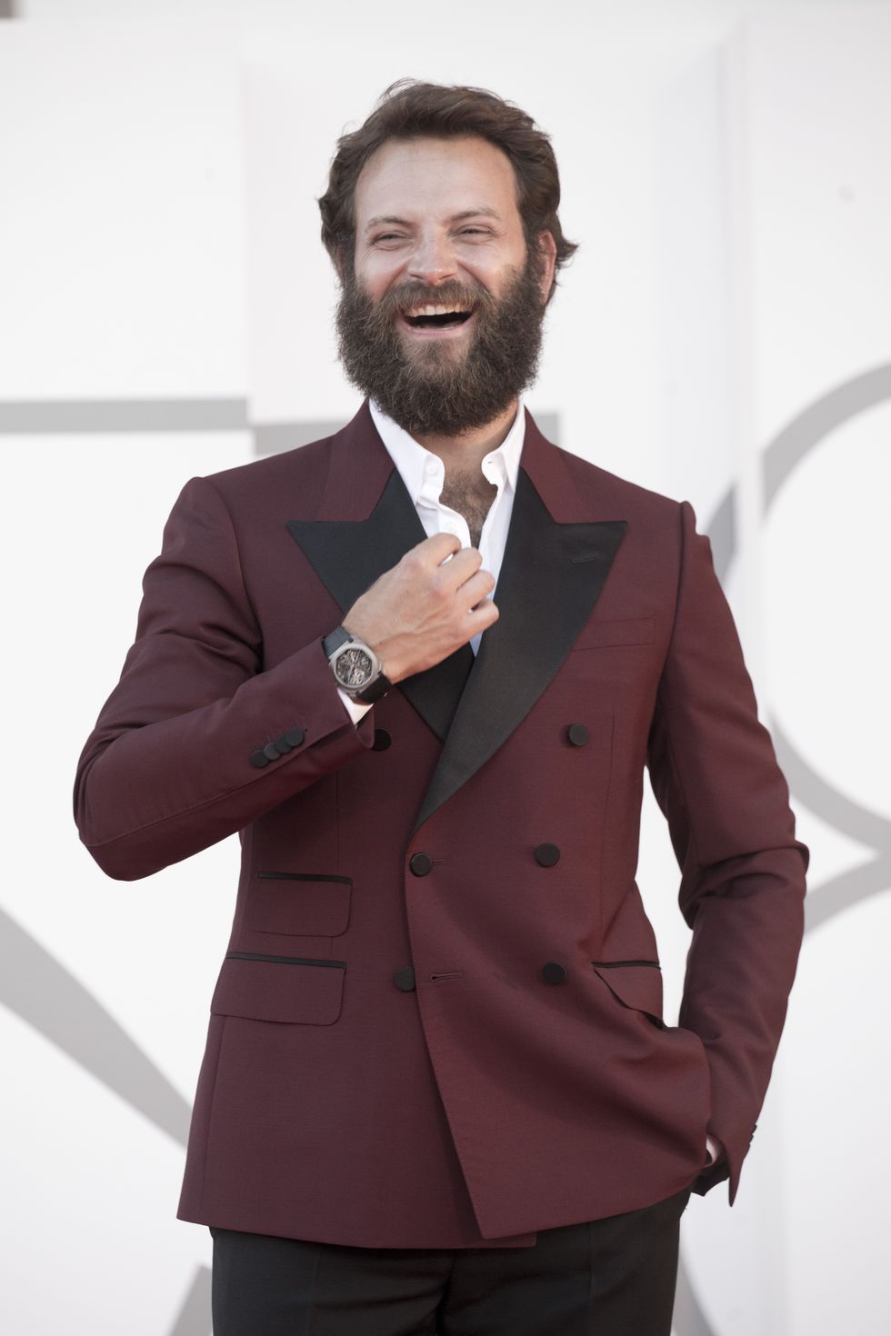 venice, italy   september 02 alessandro borghi attends the red carpet of the movie the hand of god during the 78th venice international film festival on september 02, 2021 in venice, italy photo by alessandra benedetti   corbiscorbis via getty images