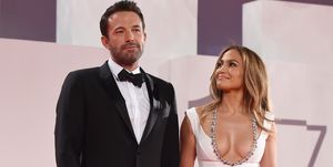 venice, italy   september 10  jennifer lopez and ben affleck attend the red carpet of the movie the last duel during the 78th venice international film festival on september 10, 2021 in venice, italy photo by stefania dalessandrogetty images