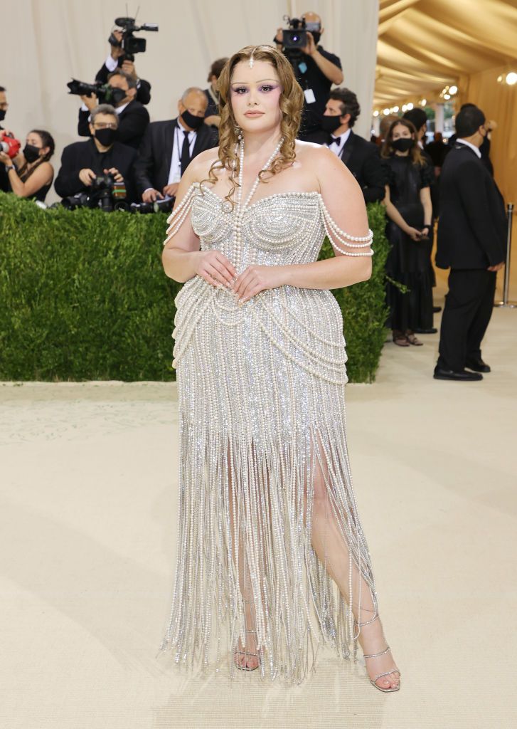 new york, new york   september 13 barbie ferreira attends the 2021 met gala celebrating in america a lexicon of fashion at metropolitan museum of art on september 13, 2021 in new york city photo by mike coppolagetty images