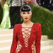 new york, new york   september 13 megan fox attends the 2021 met gala celebrating in america a lexicon of fashion at metropolitan museum of art on september 13, 2021 in new york city photo by mike coppolagetty images