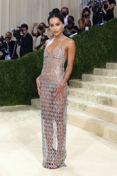 new york, new york   september 13 zoe kravitz attends the 2021 met gala benefit in america a lexicon of fashion at metropolitan museum of art on september 13, 2021 in new york city photo by taylor hillwireimage