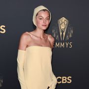 london, england   september 19  emma corrin attends the the crown 73rd primetime emmys celebration at soho house on september 19, 2021 in london, england photo by gareth cattermolegetty images