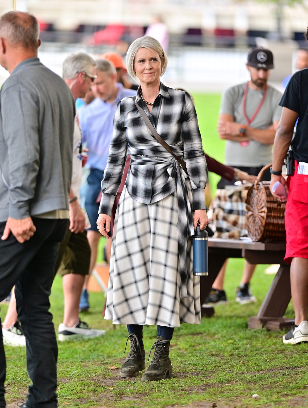 Nowy Jork, Nowy Jork 20 września: Cynthia Nixon widziana na planie