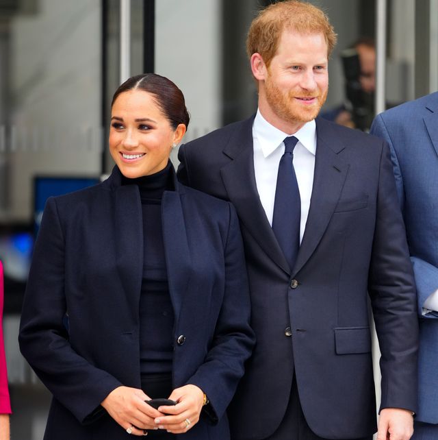 new york, new york   september 23 prince harry and meghan markle, duke and duchess of sussex visit 1 world trade center on september 23, 2021 in new york city photo by gothamgc images