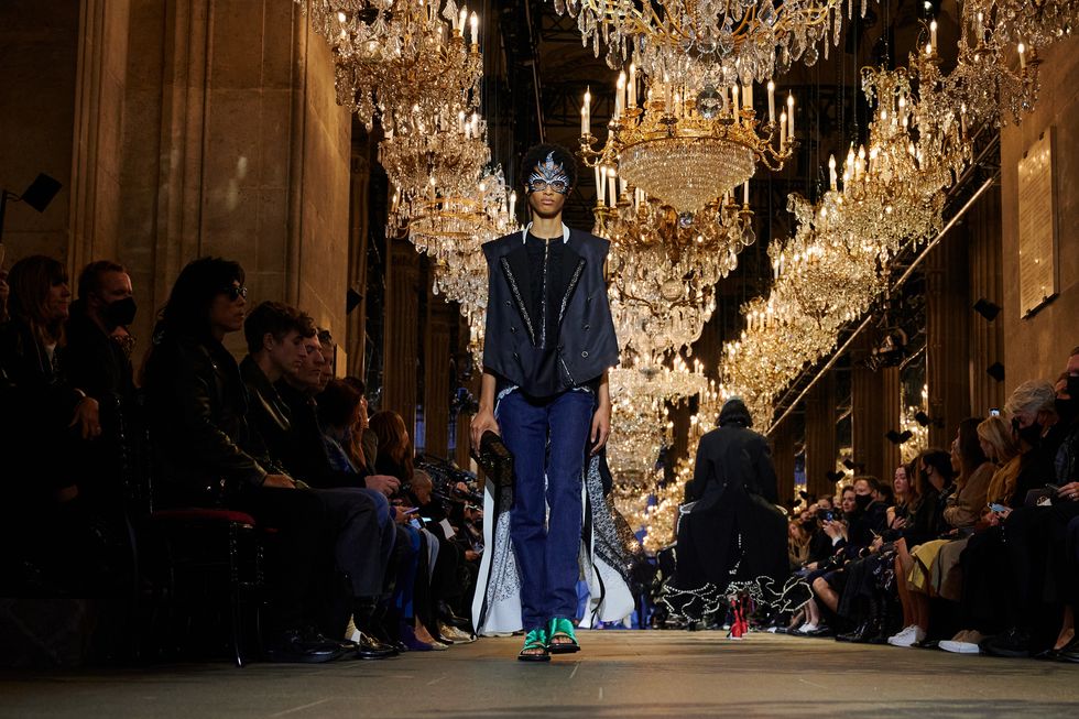 A model walks the runway during the Louis Vuitton Ready to Wear News  Photo - Getty Images