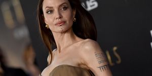 los angeles, california   october 18 angelina jolie attends the los angeles premiere of marvel studios eternals on october 18, 2021 in los angeles, california photo by axellebauer griffinfilmmagic