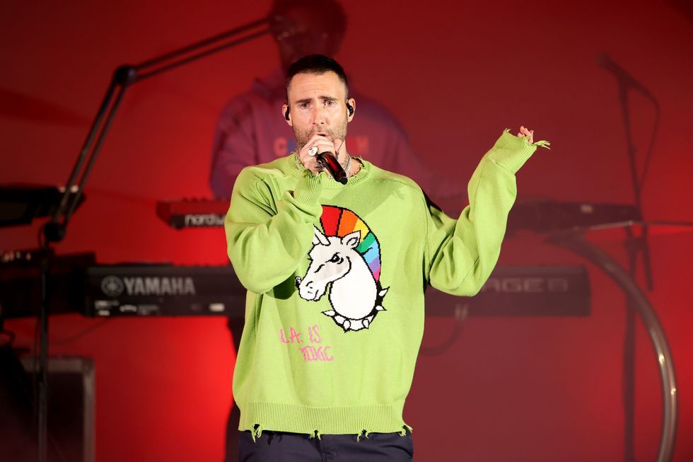 adam levine is a celebrity who's spoken about living with adhd