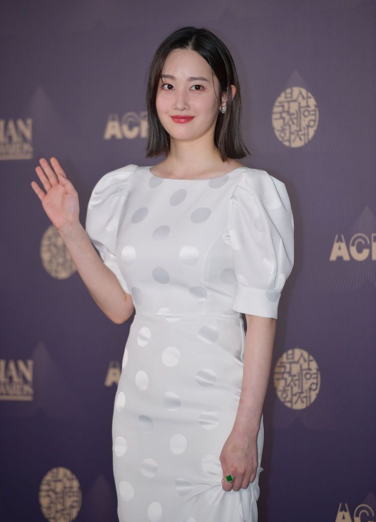 busan, south korea   october 08 actress jeon jong seo arrives at the 15th asian film awards at busan paradise hotel on october 08, 2021 in busan, south korea photo by the chosunilbo jnsimazins via getty images