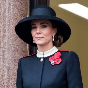 london, england   november 14 catherine, duchess of cambridge attends the national service of remembrance at the cenotaph on november 14, 2021 in london, england photo by samir husseinpoolwireimage