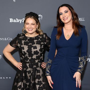 west hollywood, california   november 13 l r joanna teplin and clea shearer attend the baby2baby 10 year gala presented by paul mitchell on november 13, 2021 in west hollywood, california photo by amy sussmangetty images for baby2baby