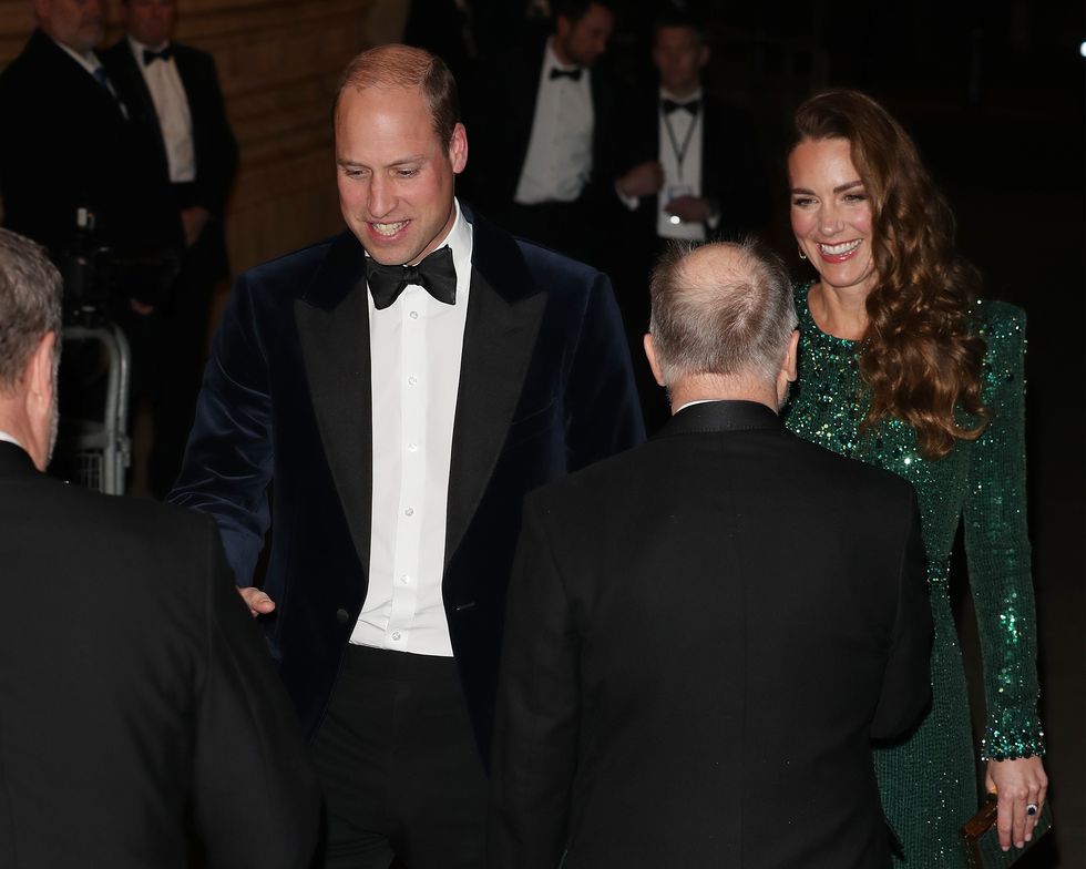 london, england   november 18 prince william, duke of cambridge and catherine, duchess of cambridge attend the royal variety performance at royal albert hall on november 18, 2021 in london, england photo by neil mockfordgc images