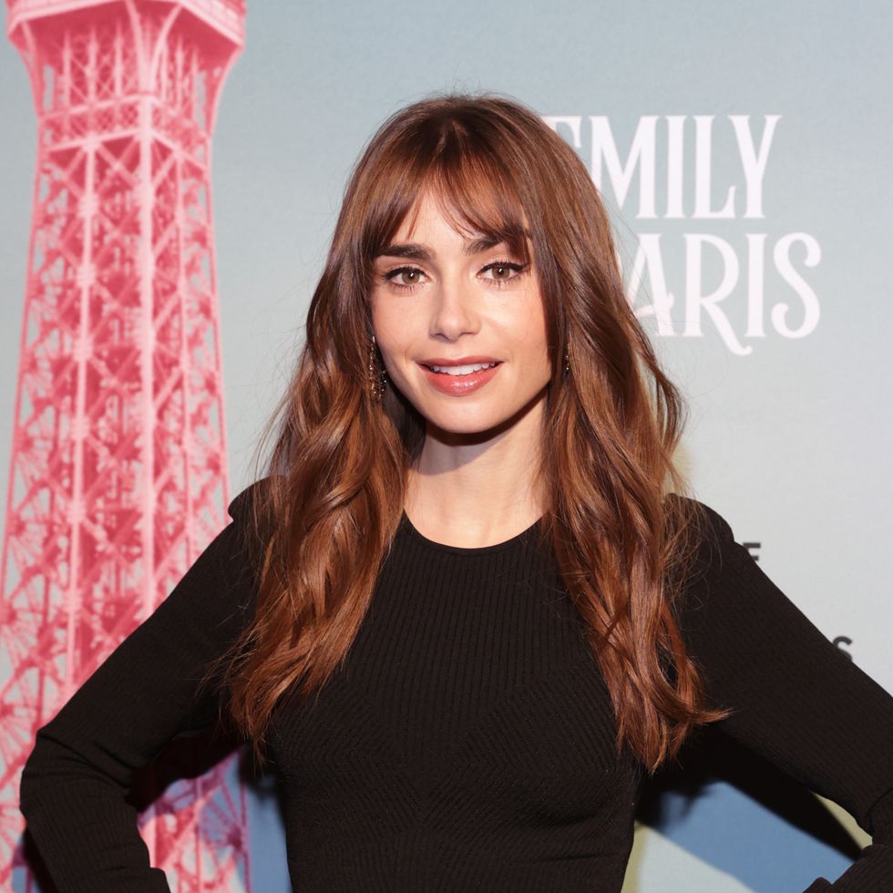 washington, dc december 01 lily collins attends the emily in paris season 2 celebration hosted by the french ambassador on december 01, 2021 in washington, dc photo by tasos katopodisgetty images for netflix