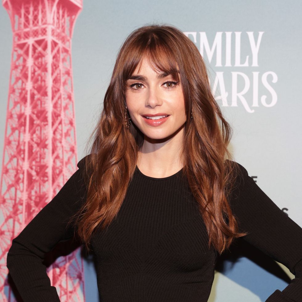washington, dc december 01 lily collins attends the emily in paris season 2 celebration hosted by the french ambassador on december 01, 2021 in washington, dc photo by tasos katopodisgetty images for netflix