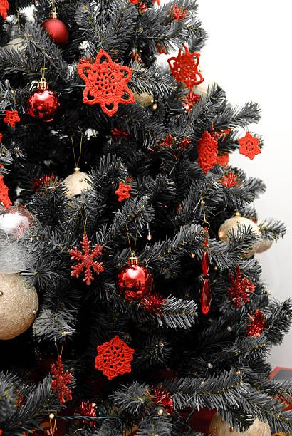 Cheap black christmas sale tree