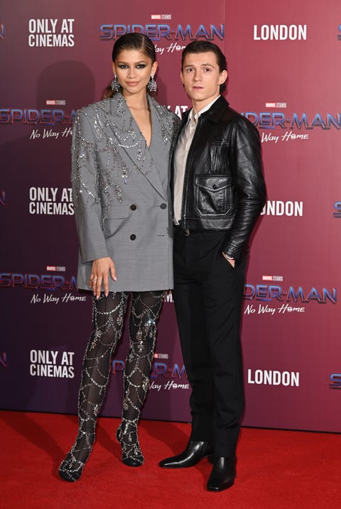 zendaya and tom holland at spider man london photocall