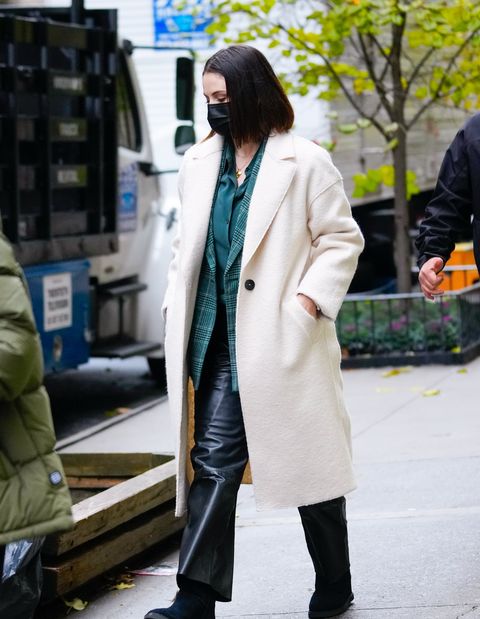 new york, new york   december 06 selena gomez first day on set of the second season of only murderers in the building on december 06, 2021 in new york city photo by gothamgc images
