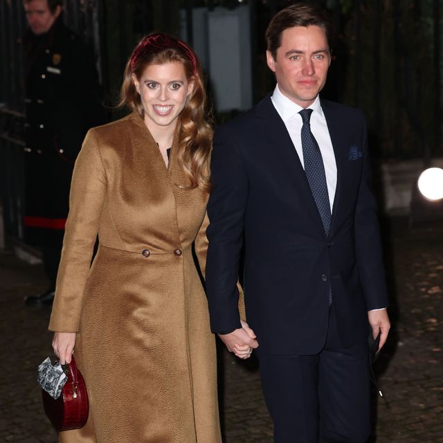 london, england   december 08 princess beatrice of york and edoardo mapelli mozzi attend the together at christmas community carol service on december 08, 2021 in london, england photo by chris jacksongetty images
