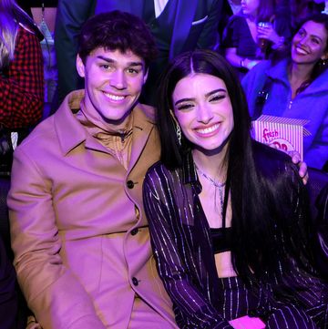 new york, new york december 10 noah beck and dixie damelio attend iheartradio z100 jingle ball 2021 on december 10, 2021 in new york city photo by jamie mccarthygetty images for iheartradio