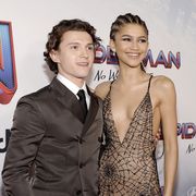 los angeles, california   december 13 l r tom holland and zendaya attend sony pictures' "spider man no way home" los angeles premiere on december 13, 2021 in los angeles, california photo by amy sussmangetty images