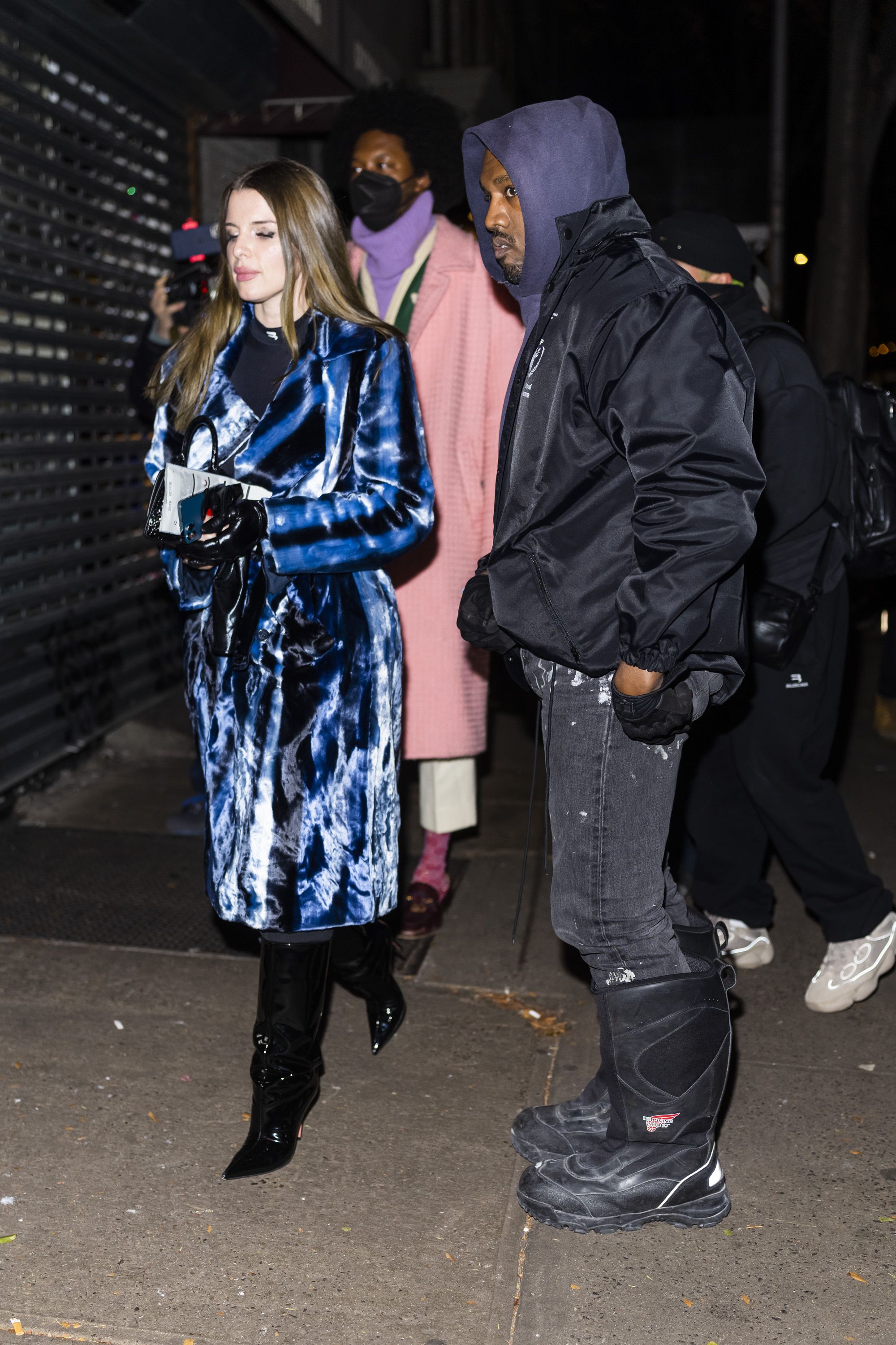 Kanye West and Julia Fox Step Out for Dinner with Antonio Brown