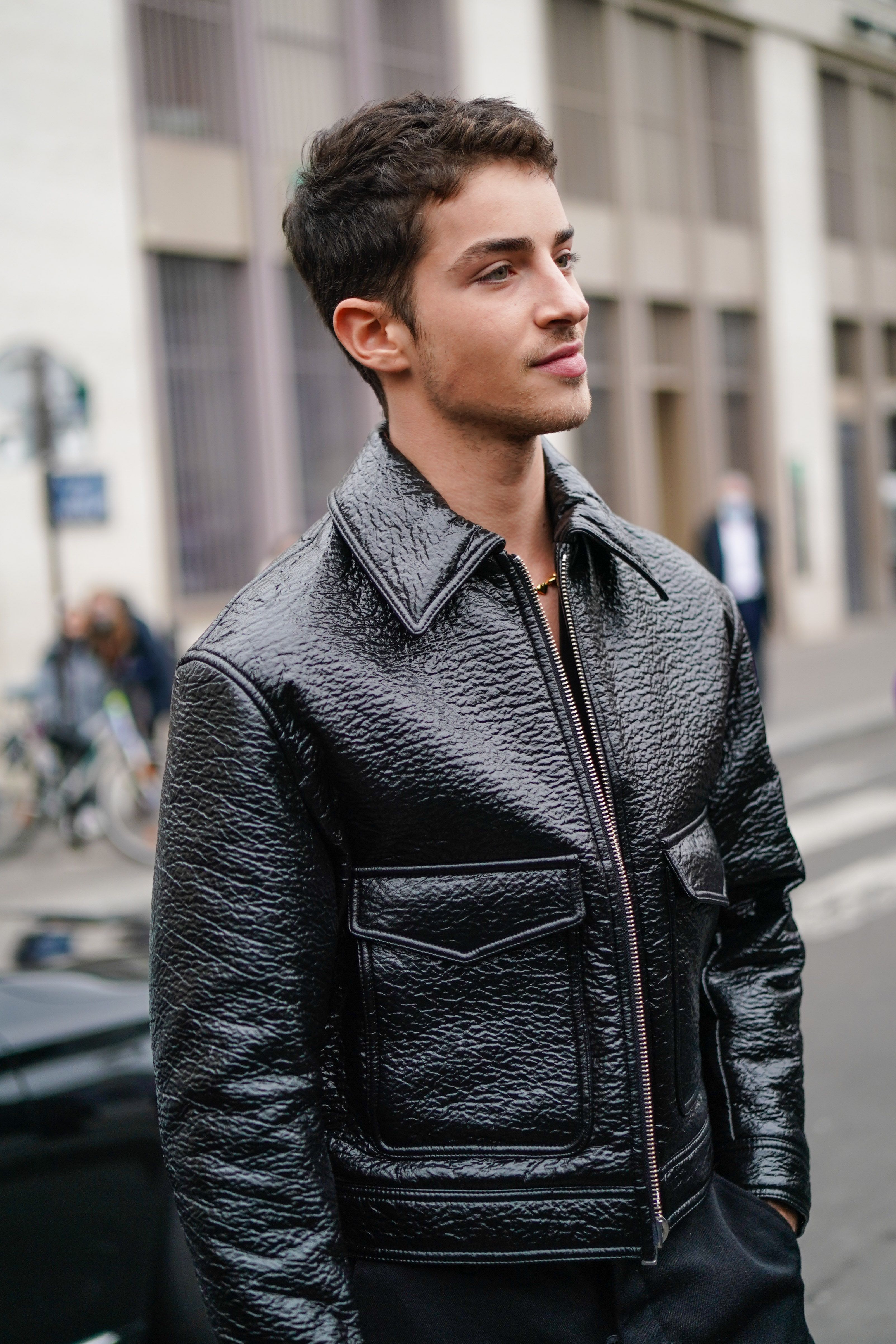 Men's Black Genuine Long Leather Coat & Jacket | PalaLeather | Long leather  coat, Leather jacket, Leather jacket men