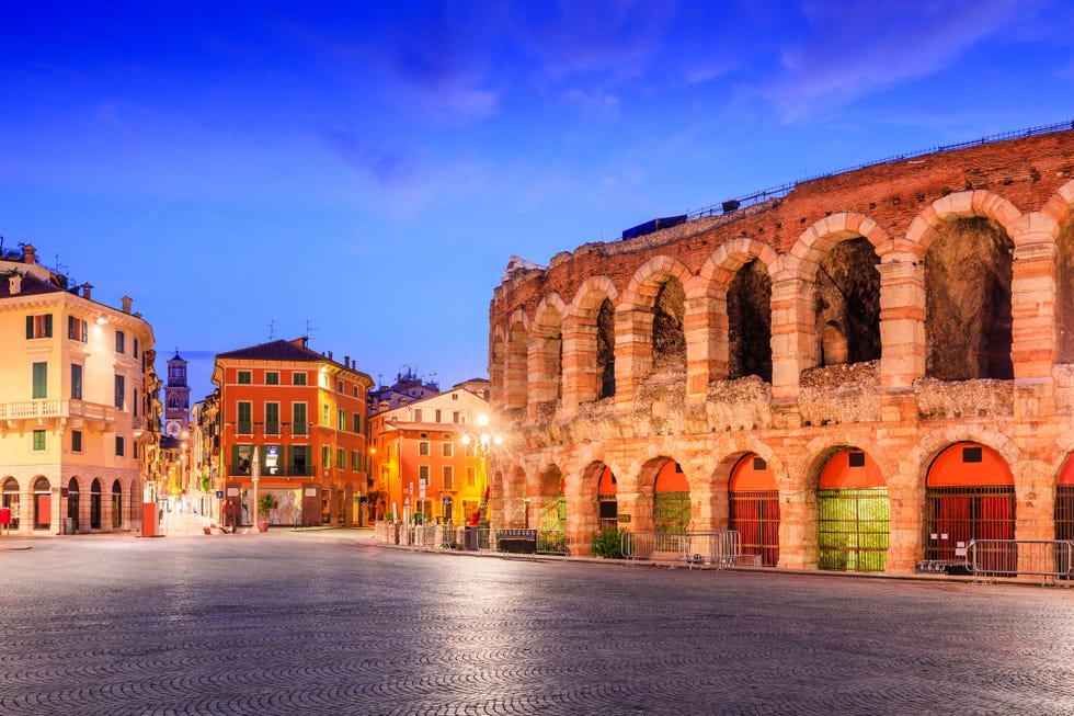 verona, italy the verona arena, roman amphitheatre in piazza bra