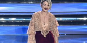 sanremo, italy   february 03 emma marrone attends the 72nd sanremo music festival 2022 at teatro ariston on february 03, 2022 in sanremo, italy photo by daniele venturellidaniele venturelligetty images
